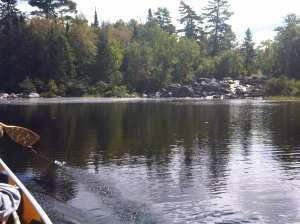 45 rod portage north side falls take out nina moose river2