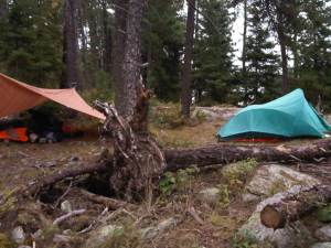 Campsite night one Cirrus