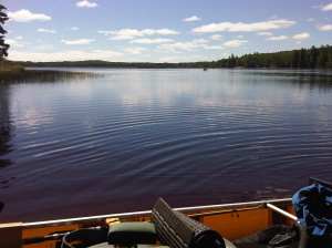 North beach nina moose paddlers on lake