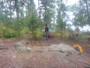 Our dependable silnylon tarp at our Horse basecamp