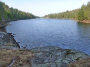 Breakfast view on Isabella Lake